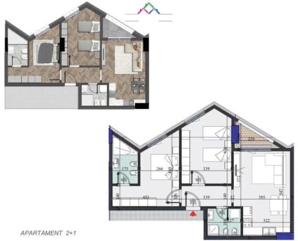Apartament ne shitje 2+1+2 tek Rruga Dritan Hoxha (ID B120722) Tirane