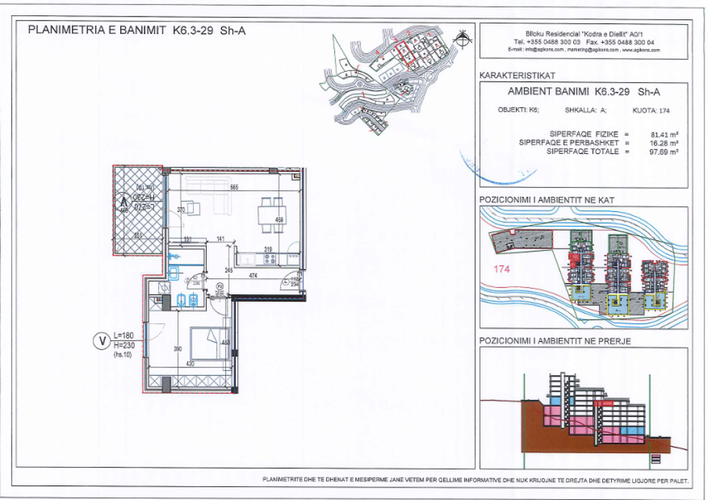 Apartment 1+1 for Sale in Kodra e Diellit Residence, Tirana !