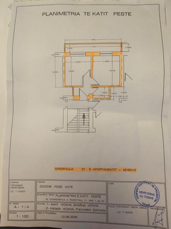 SHITET APARTAMENT 1+1 BUZE RRUGES KAVAJES