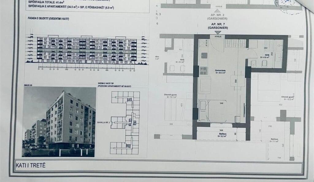 SHITET GARSONIERE 41 M2 DURRES 55.000 EURO