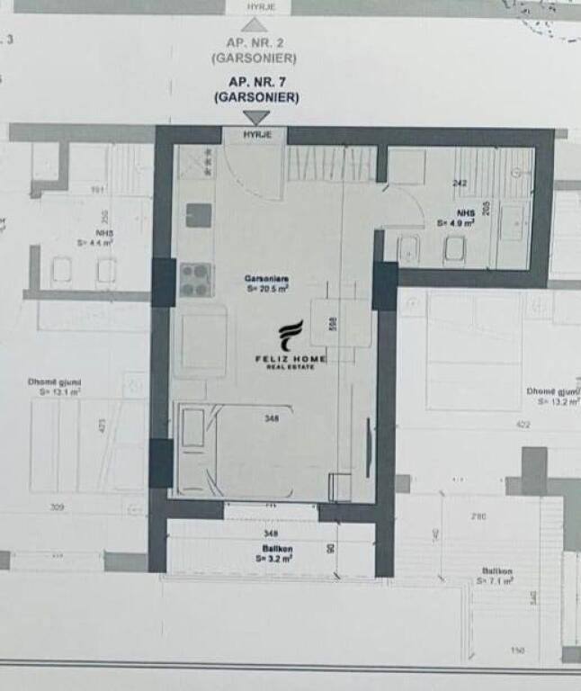 SHITET GARSONIERE 41M2 GOLEM 54.000 EURO