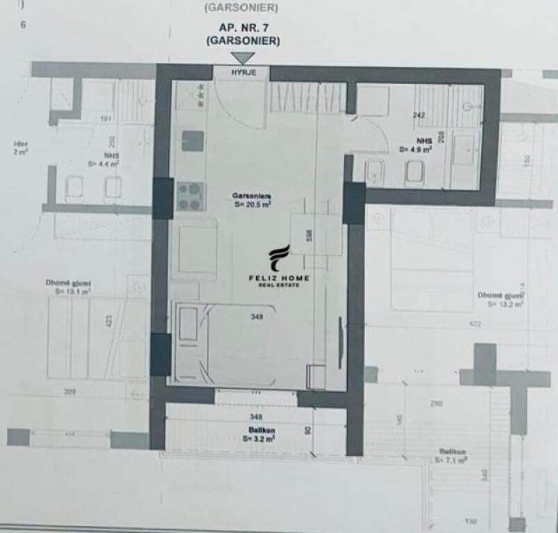 SHITET GARSONIERE 41M2 GOLEM 54.000 EURO