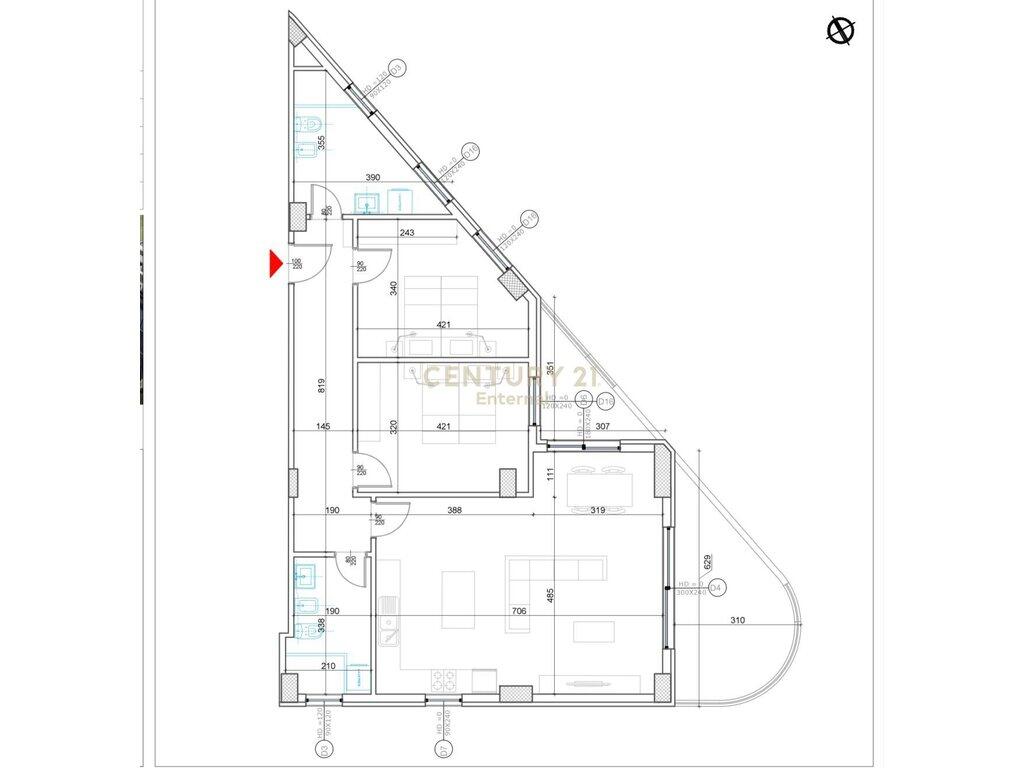 LEDA (ent116329) apartament 2+1 për shitje tek lake side residenc liqeni i thatë, tirana-240,000