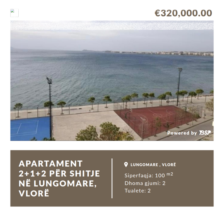 Appartamento in vendita 2+1+2 LungoMare Vlore