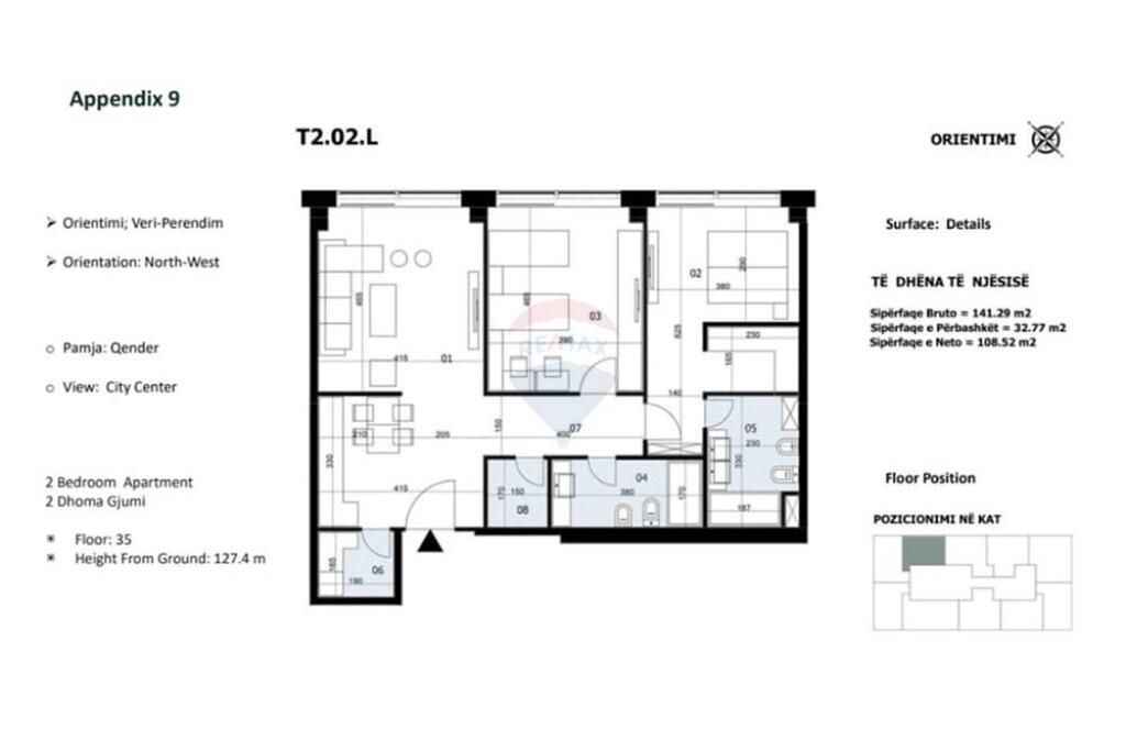 FOR SALE APARTMENT 2+1+2 AT DOWNTOWN 1