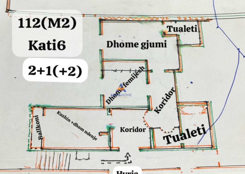 VENDESI APPARTAMENTO 2+1+2+ BALCONE A "FRESK" 100.000 EURO