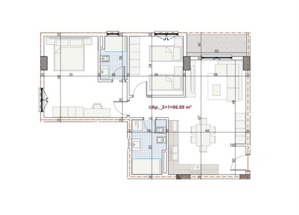 📣 FOR SALE Apartment 2+1 with 2 Bathrooms and Balcony 📍 Ringside Residences, Paskuqan ✨  