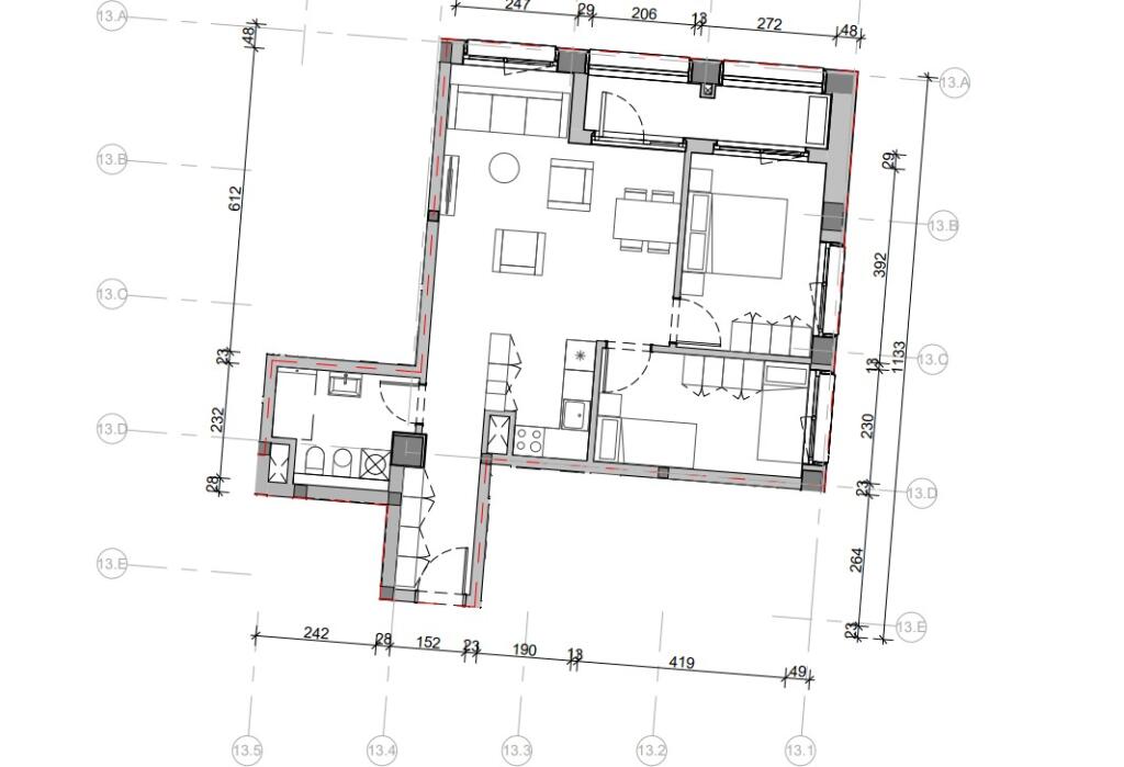 Shitet super apartament 2+1 tek Rezidenca Mangalem 21 ne Ali Dem me hipoteke
