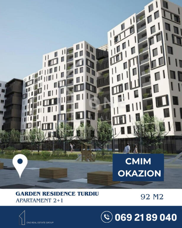 2+1 apartment for sale in Tirana