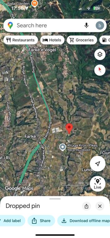 LAND FOR SALE 2000 M2 FARKE 180,000 EURO