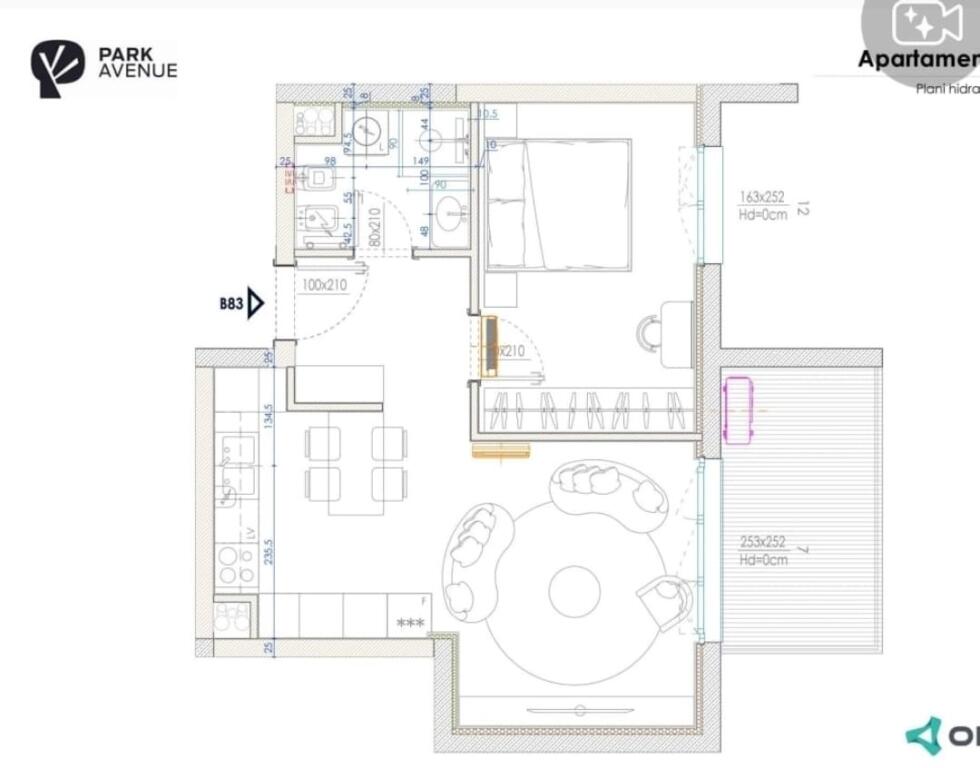 Apartment 1+1 for sale Park Avenue New Boulevard
