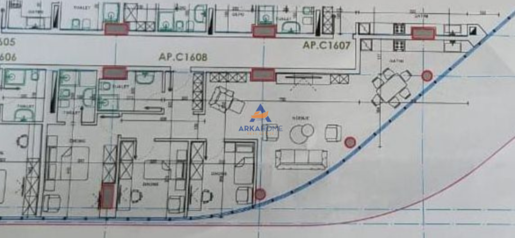 SHITET APARTAMENT 3+1+VERANDE "EKSPOZITA BUILDING, ISH EKSPOZITA" 619.500 EURO