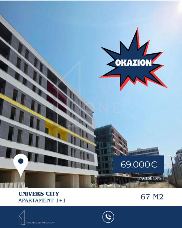 Shitet apartament 1+1 Univers City