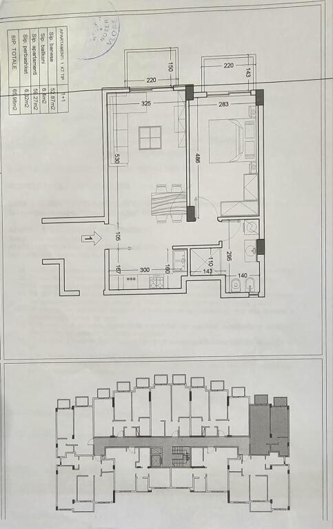 VENDESI APPARTAMENTO 1+1 VLORE 95.000 EURO