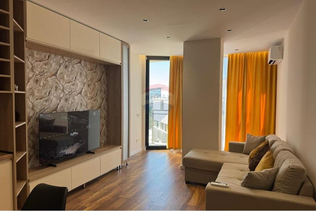 On Mine Peza street at Nova Construction, a 1+1 apartment is offered for rent.