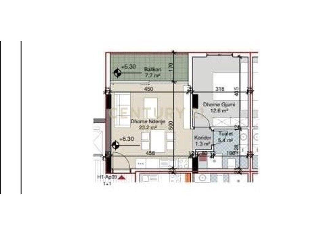 SHESIM APARTAMENT 1+1 NE " PORTO LALZI " HAMALLAJ!   145,000 €
