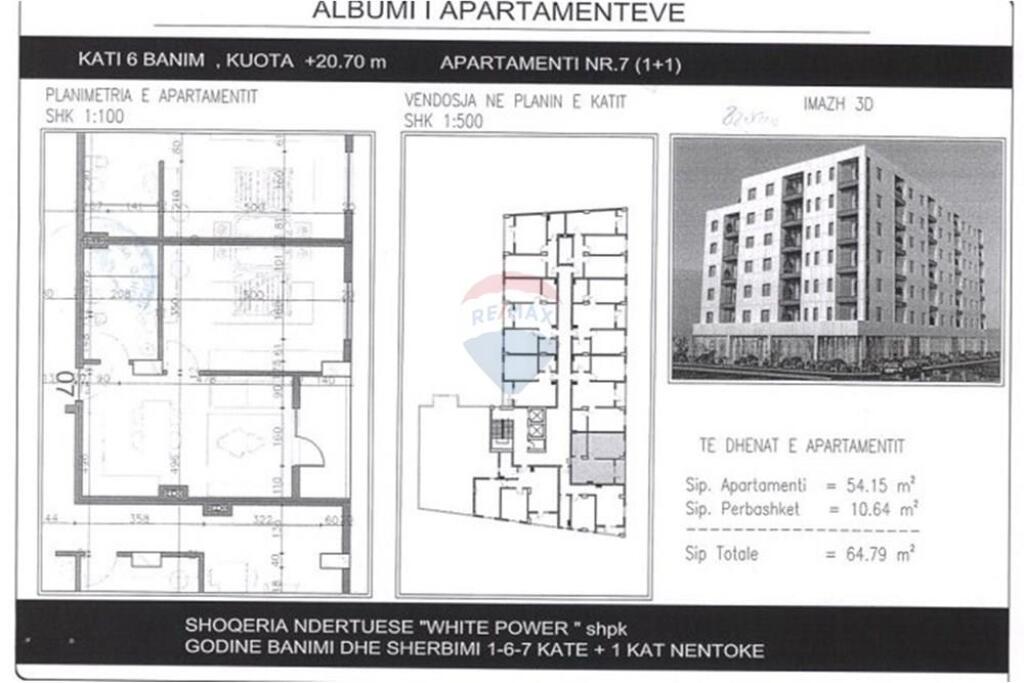 In vendita un appartamento 1+1+ situato al sesto piano residenziale di un edificio nuovo, con due ascensori.