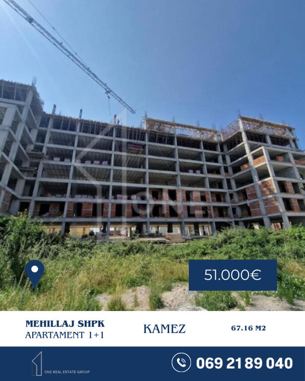 Apartament 1+1 per shitje Kamez