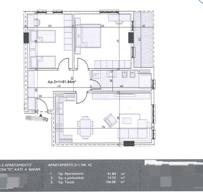 OCCASION AP. 2+1+2 - 970€/M² - PASKUQAN, RING SIDE