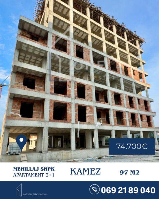 Shitet apartament 2+1 Kamez