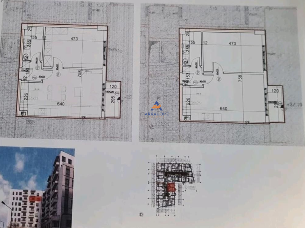 SHITET APARTAMENT 1+1+ BALLKON "SPITALI AMERIKAN 2,RRUGA E DIBRES" 105.000 EURO