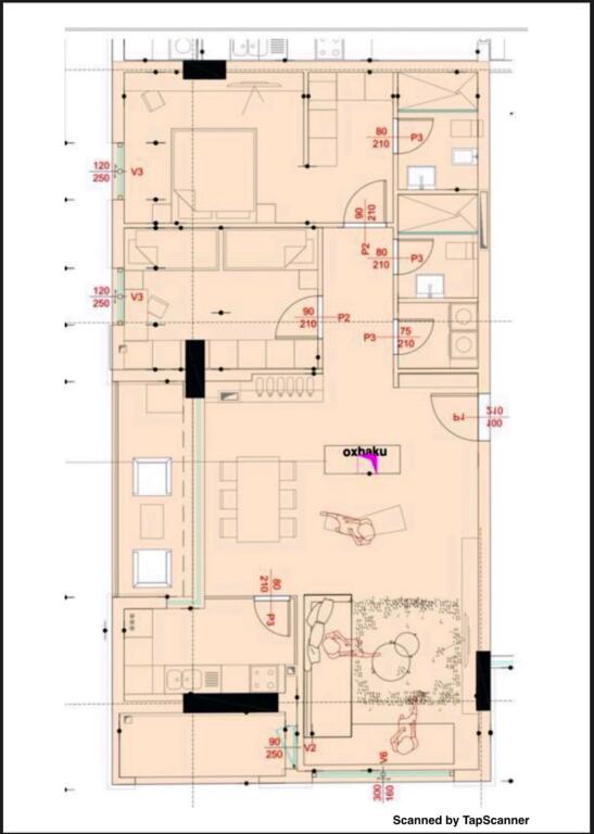 Vendesi appartamento 2+1+2+deposito+2 balconi nel complesso asl ! 300.000 €