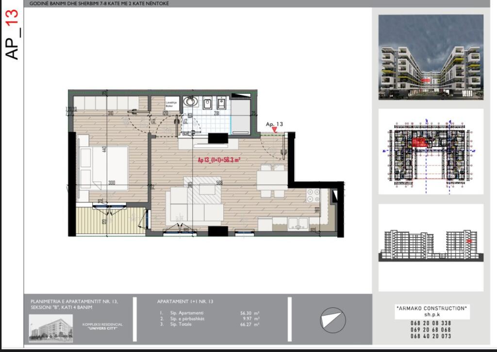 Appartamento 1+1+Garage in Vendita