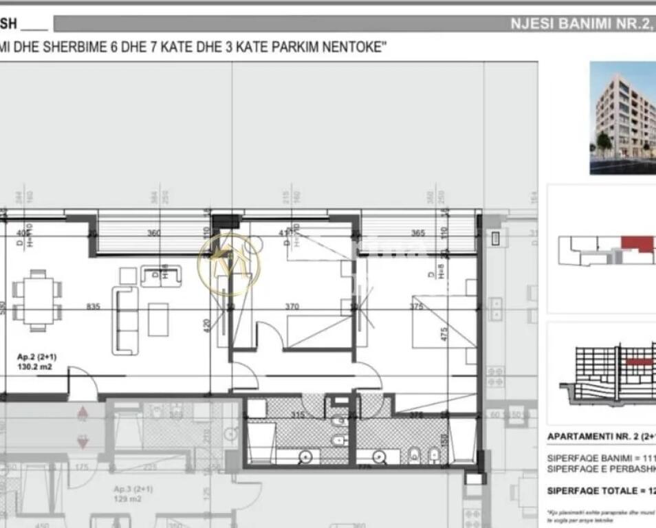 Shitet, Apartament 2+1, Bulevardi i Ri , 204.800 Euro