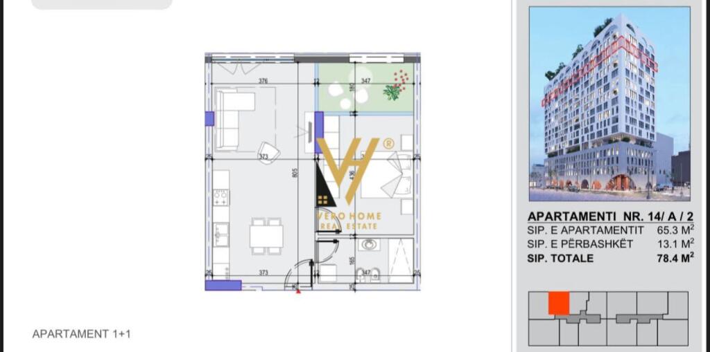 1+1 TE WHITE TOWER, KOMUNA E PARISIT 270.000 EURO