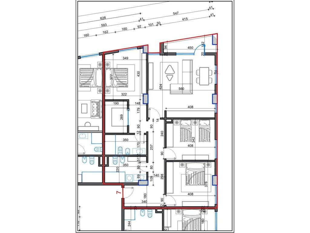 PASKUQAN❗ APARTAMENT 3+1+ 2 PËR SHITJE – KOMPLEKS REZIDENCIAL NË RRUGE KRYESORE! - 157,500 €
