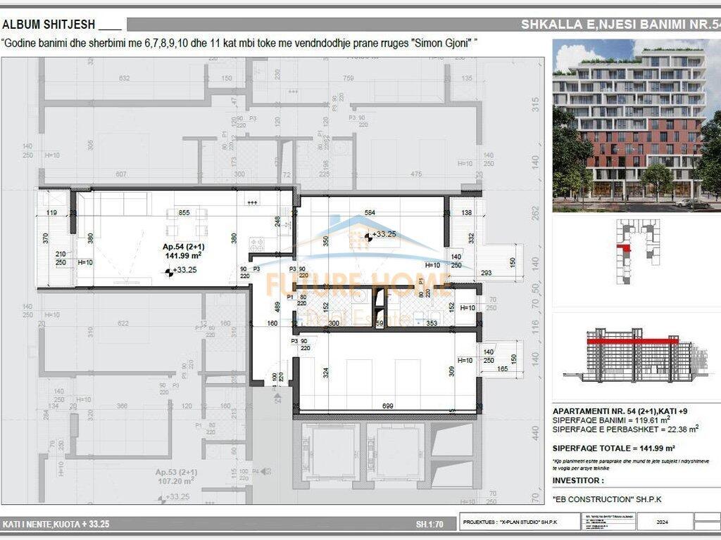 Disponojmë apartament 2+1+2 per shitje