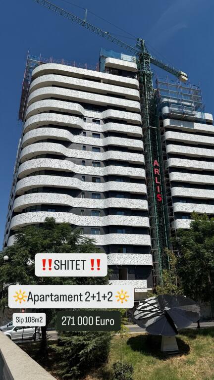 APARTAMENT 2+1+2 NE SHITJE TEK "CORNER RESIDENCE", TIRANE!