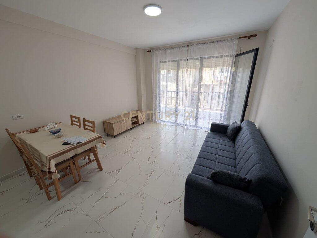 Apartment 1+1 with parking space for rent on Durres Street.