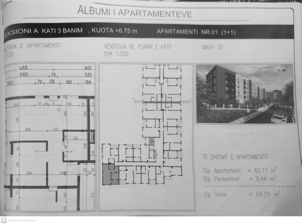 Appartamento 1+1 in vendita - Paskuqan, Scuola "Lidhja Prizrenit"