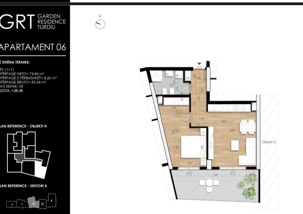 Appartamento 1+1 in Vendita - Campo Aviazione, Residenza Turdiu