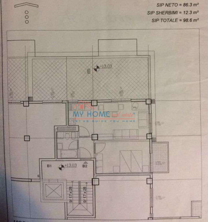 Apartament 2+1 ne shitje Rruga e Kavajes ne Tirane