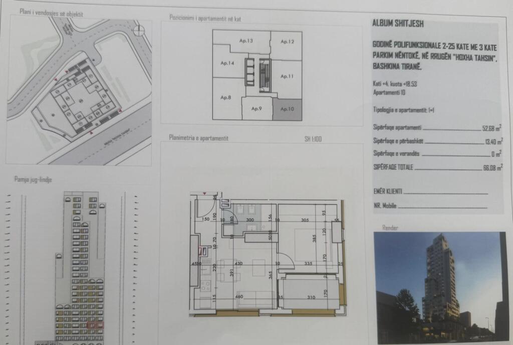 Shitet Apartament 1+1 tek Pazari i Ri, Tirane