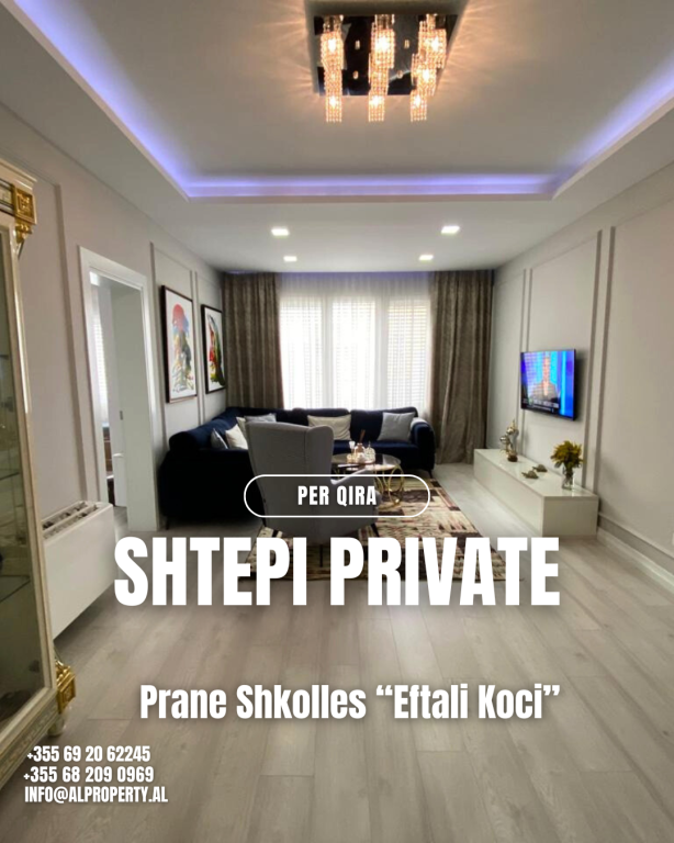 Casa privata in affitto, vicino alla scuola “Eftali Koçi”