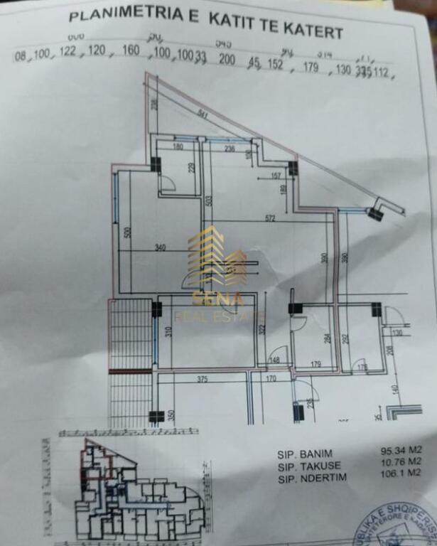 Shitet, Apartament 2+1+2+blk, Fresk, 140,000 Euro