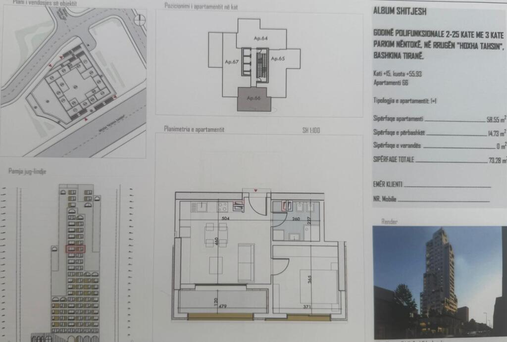 Appartamento 1+1 in vendita - Pazari i Ri, Centro