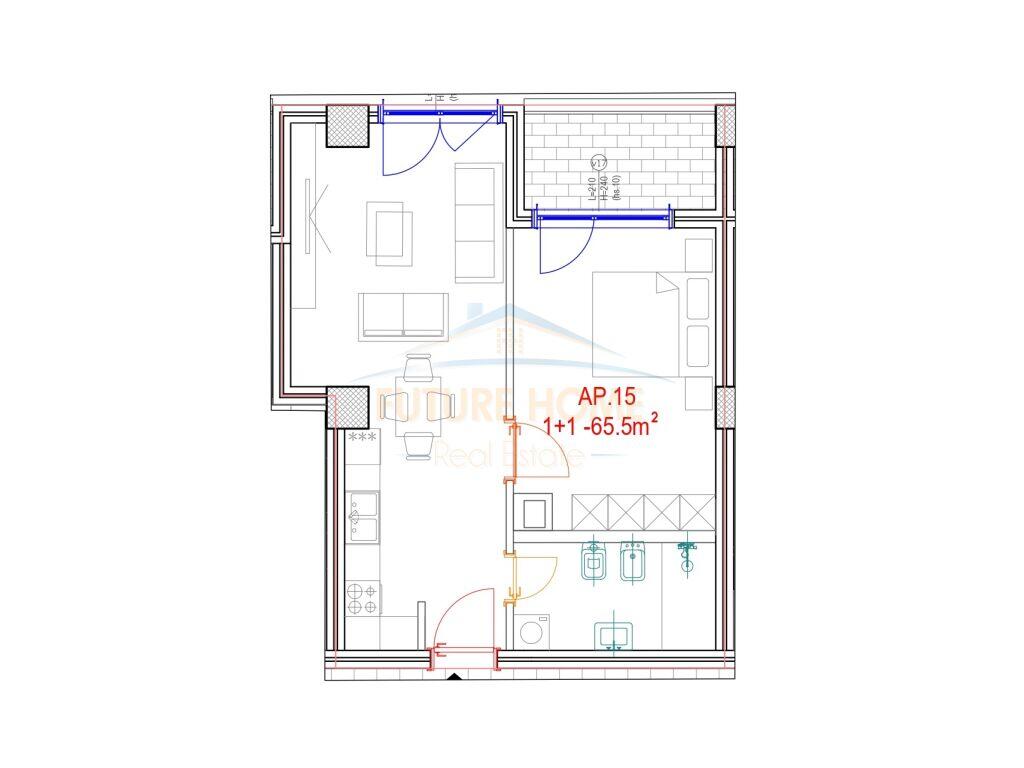 Apartment 1+1 for Sale, Mara Residence, Don Bosko