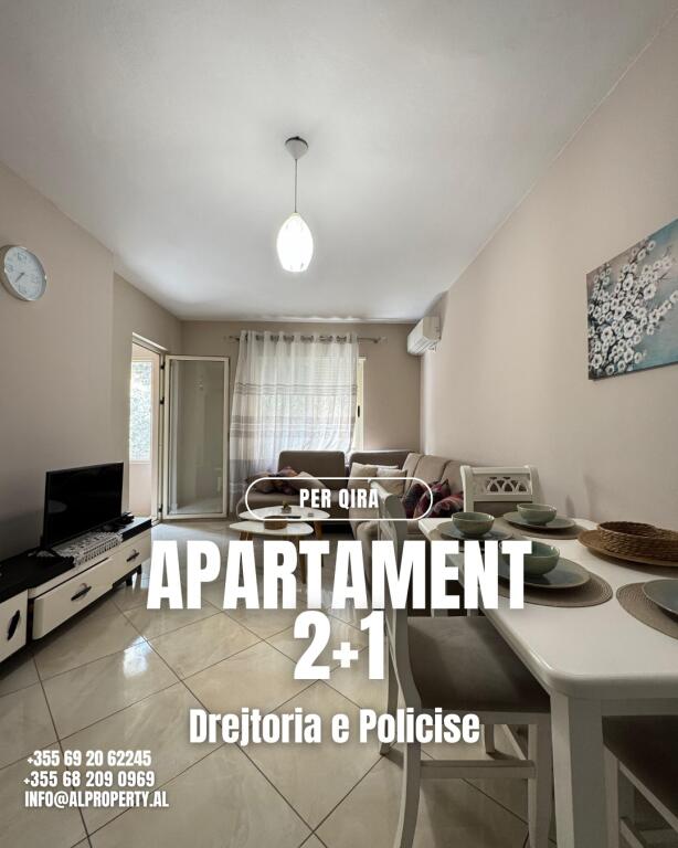 Jepet me Qira – Apartament 2+1, pranë Drejtorisë së Policisë, Durrës
