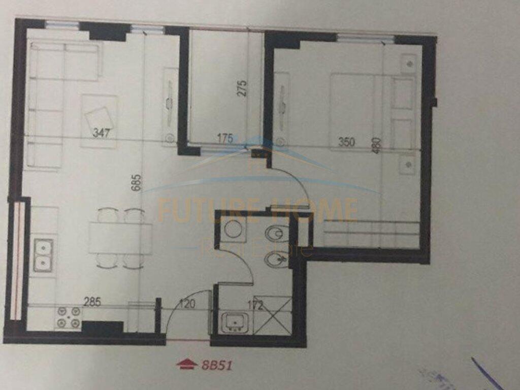 Apartament 1+1, per shitje Univers City, Tirane