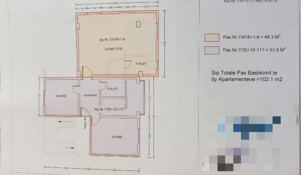 Apartament 2+1+2wc ne shitje prane spitalit Ushtarak ne Laprake, Tirane (ID 41212062)