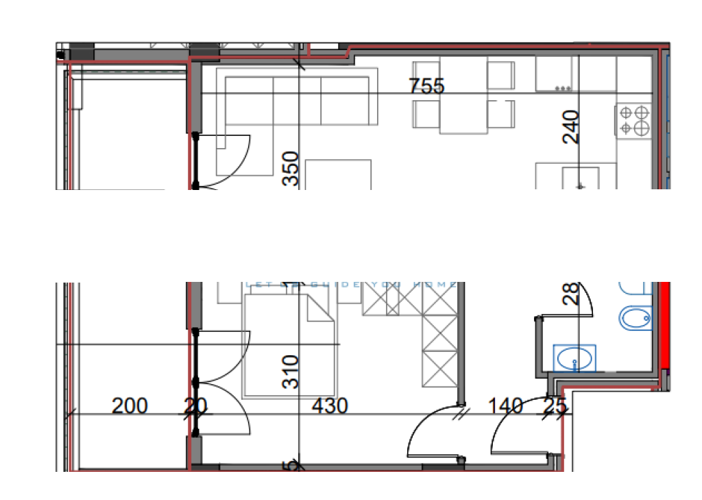 Apartament 1+1 ne Shitje tek Rruga e Dibres Tirane