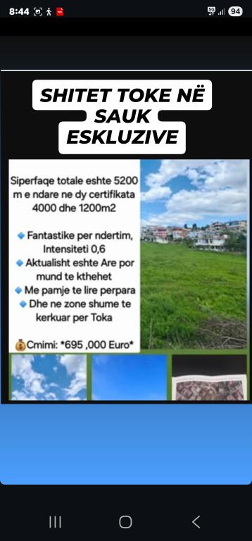 SHITET TOKË NË SAUK – EKSKLUZIVE