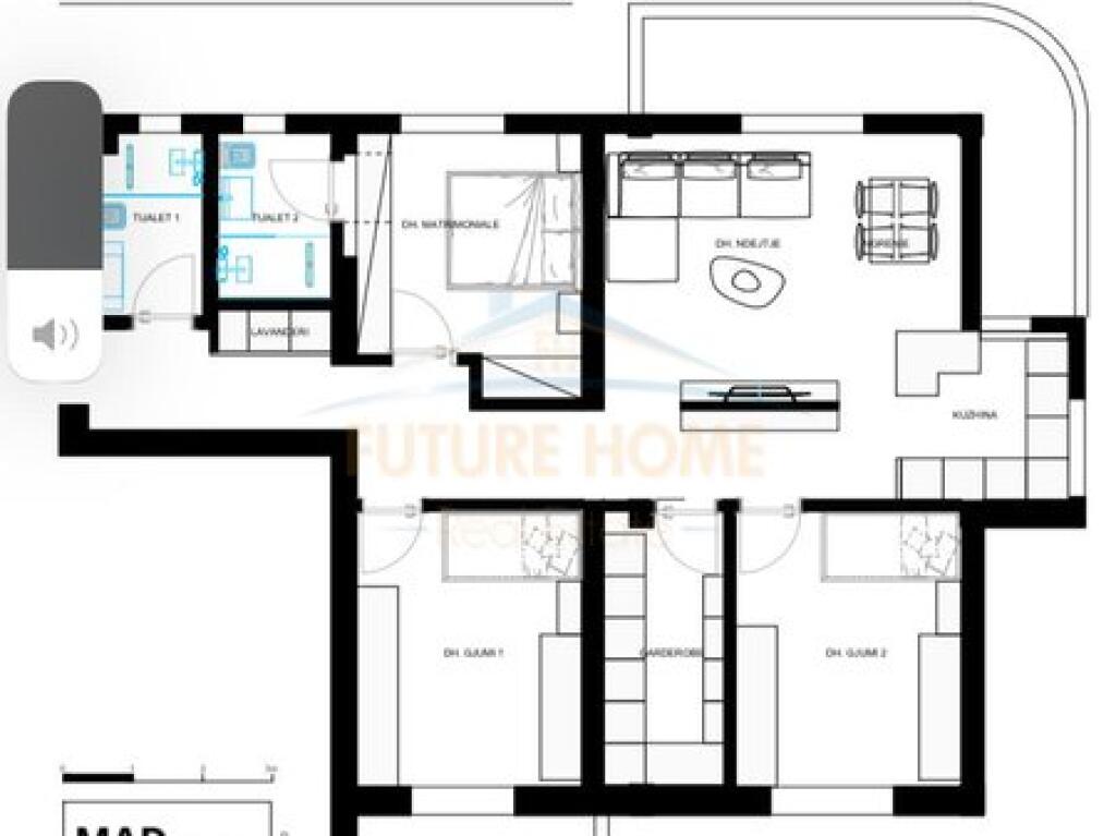 Shitet, Apartament 3+1+2, 21 Dhjetori, Tiranë.