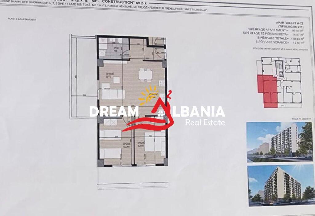 Apartament 1+1 Ne Shitje Te Fusha E Aviacionit (ID 41111144)