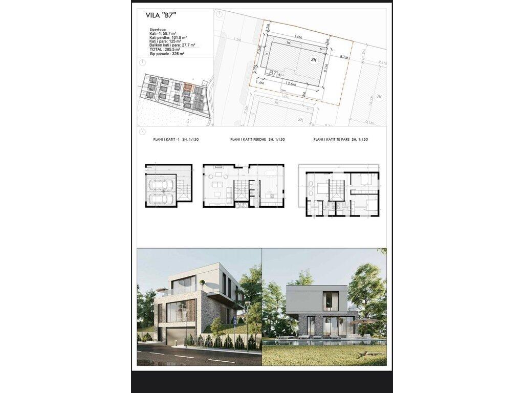 Villa 3+1+3 in vendita, Residenza Lake Side - Farkë!