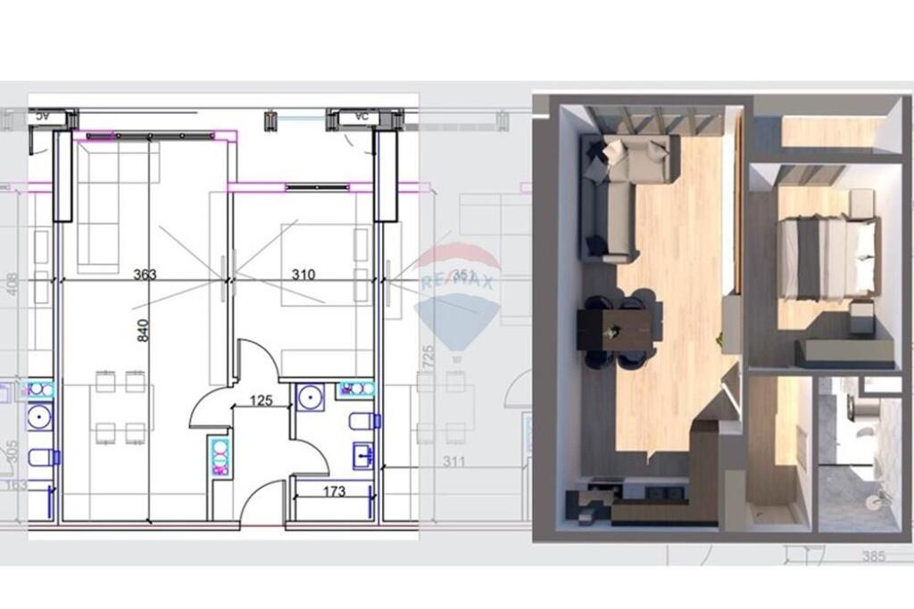 Apartament 1+1 per shitje te Parku Olimpik !